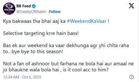 Bigg Boss 19 Weekend Ka Vaar Salman Khan Slammed