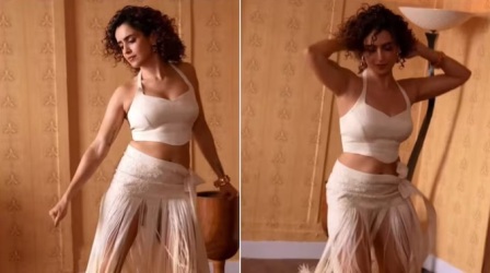 Charmer Star Sanya Malhotra Dances Like Hrithik Roshan