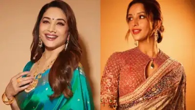 Madhuri Dixit and Triptii Dimri Celebrate the Wrap of Ma Behen