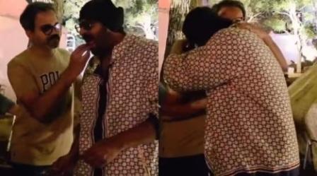 Prabhas celebrated Birthday with Prashanth Neel