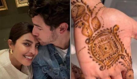 Priyanka Chopra Writes Nick Jonas in Karwa Chauth Mehndi