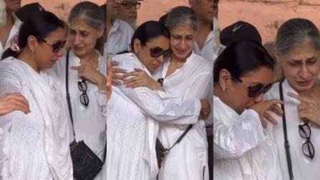 Rupali Ganguly Breaks Down at Satish Shah Funeral