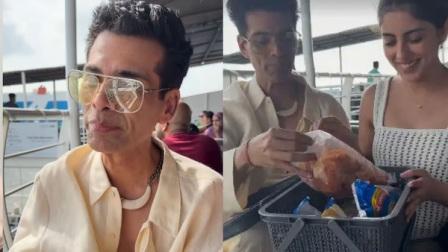 Karan Johar Farah Khan Navya Naveli Nanda Fun-Filled Ferry Ride to Alibaug Steals the Internet 2 Karan Johar Farah Khan Navya Naveli Nanda Fun-Filled Ferry Ride to Alibaug