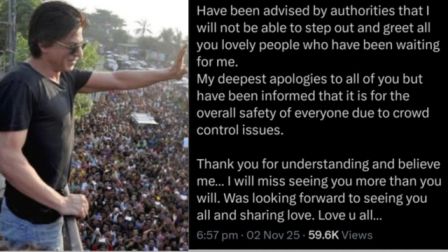 Shah Rukh Khan Issues Heartfelt Apology from Mannat