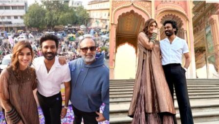 Dhanush and Kriti Sanon Starrer Tere Ishk Mein Team Celebrates at Jaipur Rajmandir Cinema