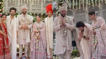 Kartik Aaryan Gets Emotional at Sister Kritika Wedding