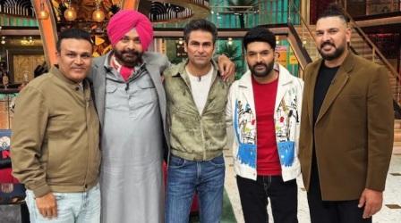 Mohammad Kaif Reunites with Yuvraj Singh and Virender Sehwag on Kapil Sharma Show
