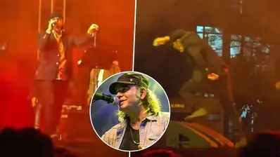 Mohit Chauhan Trips On Stage During AIIMS Bhopal Concert