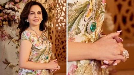 Nita Ambani Dazzles in Rare Brazilian Paraiba Tourmaline