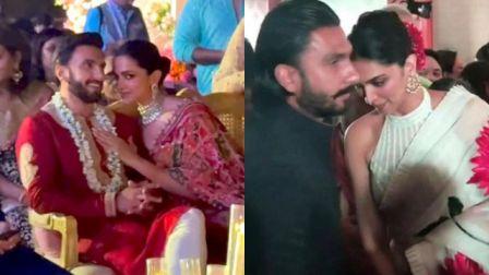 Ranveer Singh and Deepika Padukone Grace His Cousin Goa Wedding