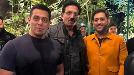 Salman Khan Viral Photo With MS Dhoni From 60th Birthday Bash