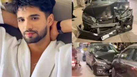Actor Zeeshan Khan Involved in Car Accident in Mumbai