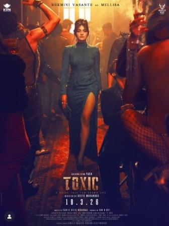 Yash Starrer Toxic Reveals Rukmini Vasanth as Mellisa